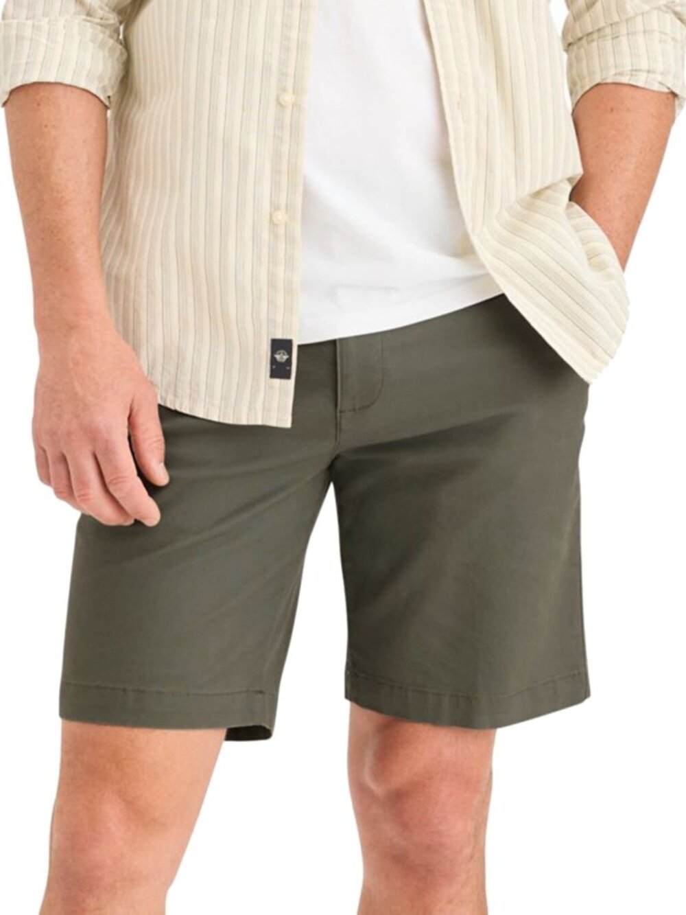 Dockers Men's Ultimate Supreme Flex Stretch Solid 9.5" Shorts - Tea Leaf NWT